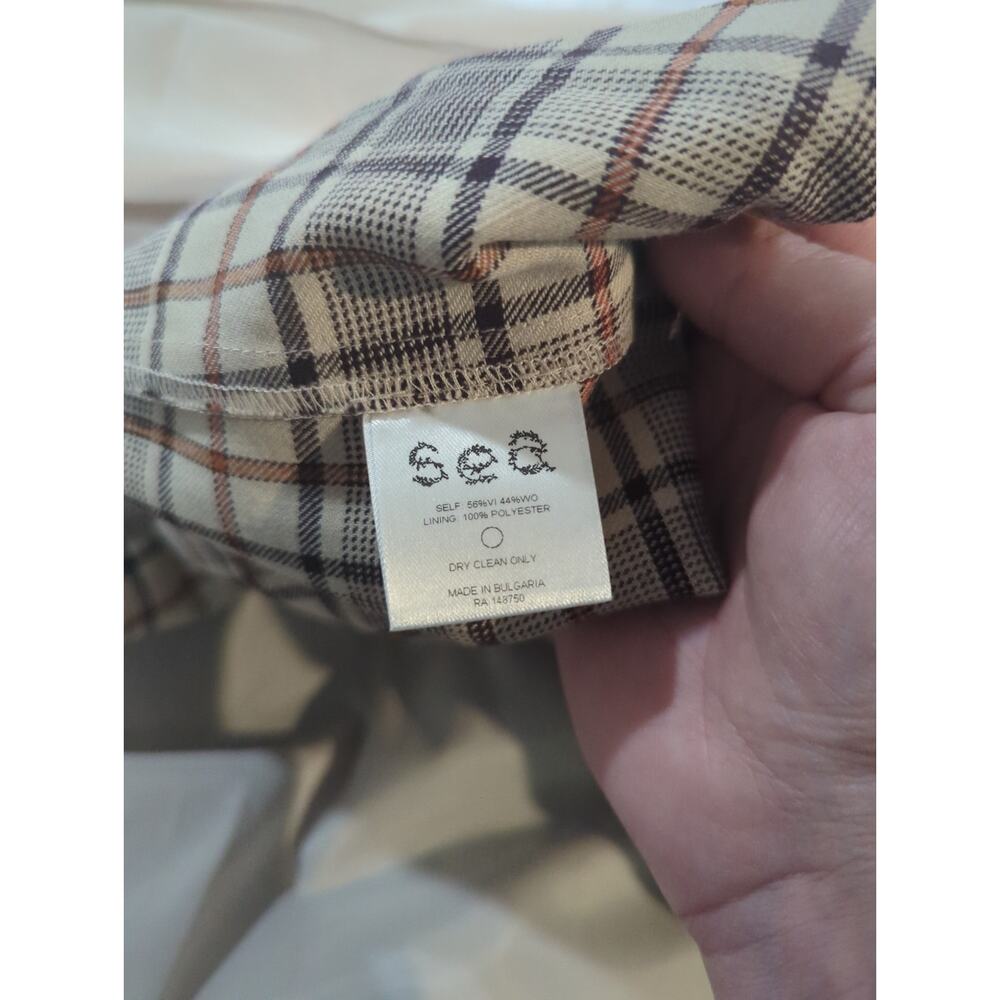 Sea New York Plaid Midi Skirt in Beige and Black - Picture 4 of 4